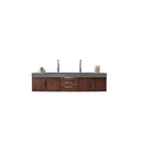 James Martin Mercer Island 72" Double Vanity Coffee Oak with Dusk Grey Glossy Composite Top 389-V72D-CFO-A-DGG