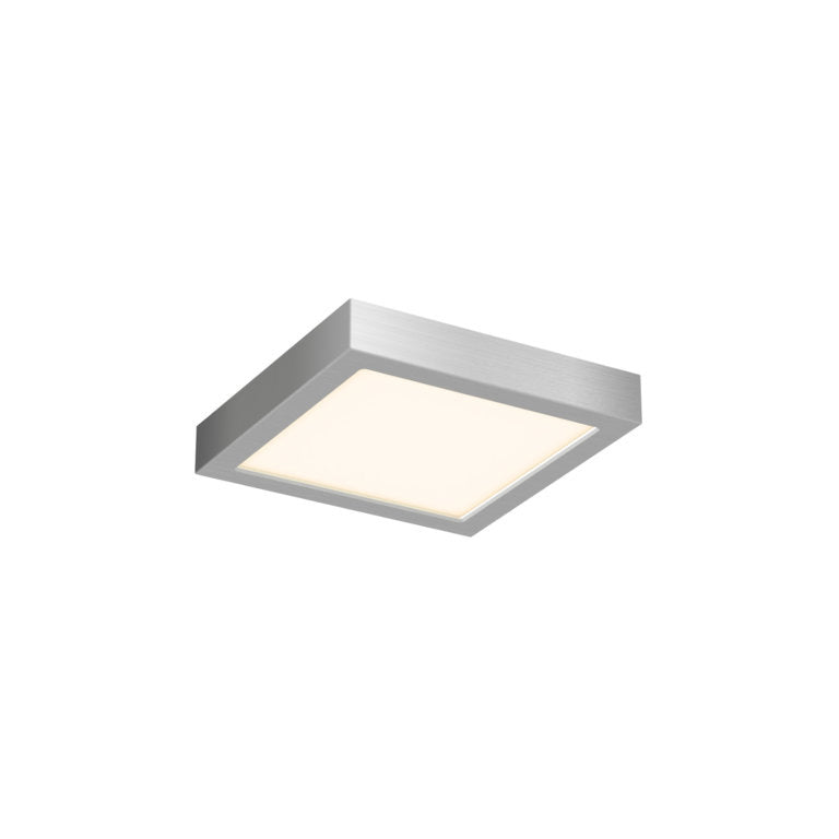 Dals Lighting 6" Square Indoor and Outdoor LED Flush Mount CFLEDSQ06-CC-SN