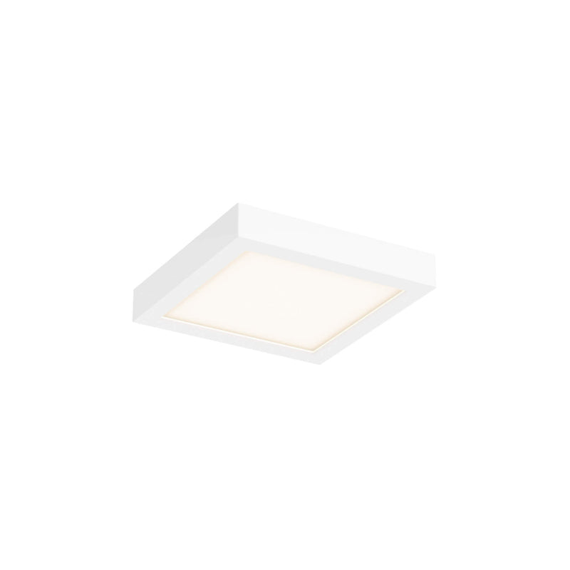 Dals Lighting 6" Square Indoor and Outdoor LED Flush Mount CFLEDSQ06-CC-WH