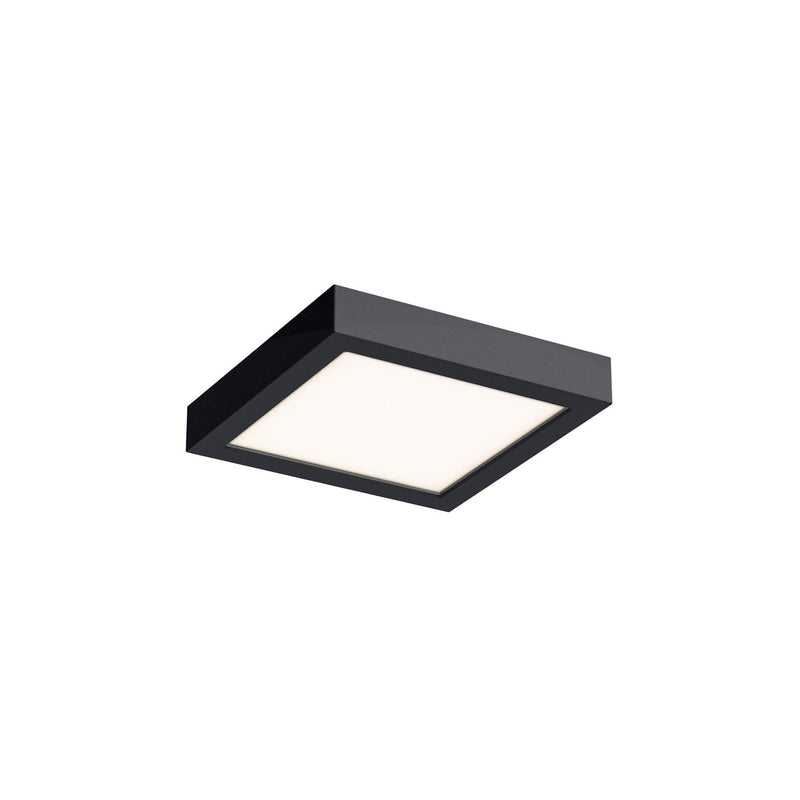Dals Lighting 6" Square Indoor and Outdoor LED Flush Mount CFLEDSQ06-CC-BK