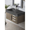 James Martin Mercer Island 36" Single Vanity Ash Gray with Dusk Gray Glossy Composite Top 389-V36-AGR-A-DGG