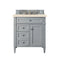 James Martin Brittany 30" Single Vanity Urban Gray with 3 cm Eternal Marfil Quartz Top 650-V30-UGR-3EMR