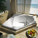 Atlantis Whirlpools Eclipse 60" x 60" Corner Soaking Bathtub