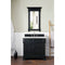 James Martin Brookfield 36" Antique Black Single Vanity with 3 cm Eternal Jasmine Pearl Quartz Top 147-114-5536-3EJP