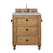 James Martin Copper Cove 26" Single Vanity Cabinet Driftwood Patina with 3 cm Eternal Serena Quartz Top 300-V26-DRP-3ESR