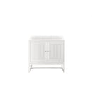 James Martin Athens 36" Single Vanity Cabinet Glossy White E645-V36-GW