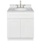 White Bathroom Vanity 30", Cara White Marble Top, Faucet LB7B CW318-30AW-7B