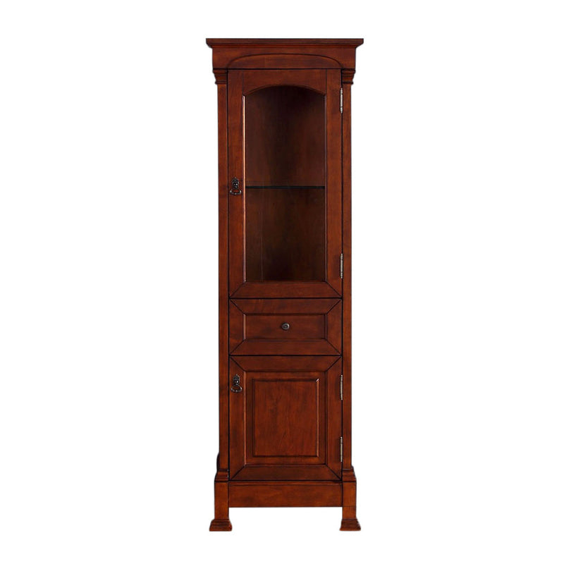 James Martin Brookfield Linen Cabinet Warm Cherry 147-114-5086