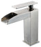 ALFI Brushed Nickel Single Hole Waterfall Bathroom Faucet AB1598-BN