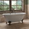 Cambridge Plumbing Cast Iron Double Ended Clawfoot Tub 67" x 30" 7" Drillings BRZ Feet