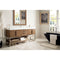 James Martin Columbia 72" Single Vanity Latte Oak with Glossy White Composite Top 388-V72S-LTO-BN-GW