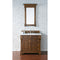 James Martin Brookfield 36" Country Oak Single Vanity with 3 cm Classic White Quartz Top 147-114-5576-3CLW