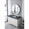 James Martin Palisades 48" Single Vanity Bright White with 3 cm Charcoal Soapstone Quartz Top 527-V48-BW-3CSP