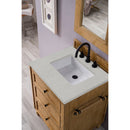 James Martin Copper Cove 26" Single Vanity Cabinet Driftwood Patina with 3 cm Eternal Serena Quartz Top 300-V26-DRP-3ESR