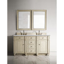 James Martin Bristol 60" Double Vanity Vintage Vanilla with 3 cm Eternal Serena Quartz Top 157-V60D-VV-3ESR