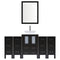 LessCare 84" Modern Bathroom Vanity Set with Mirror and Sink LV2-C9-84-B (Espresso)