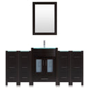 LessCare 84 Black Vanity Set - One 36 Sink Base, Four 12 Drawer Bases (LV3-C9-84-B)