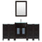 LessCare 72 Black Vanity Set - One 24 Sink Base, Four 12 Drawer Bases (LV3-C7-72-B)