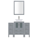 LessCare 54" Modern Bathroom Vanity Set with Mirror and Sink LV2-C5-54-G (Gray)