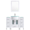 LessCare 48 White Vanity Set - One 24 Sink Base, Two 12 Drawer Bases (LV3-C4-48-W)
