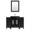 LessCare 60 Black Vanity Set - One 36 Sink Base, Two 12 Drawer Bases (LV3-C6-60-B)
