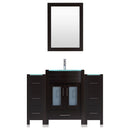 LessCare 54 Black Vanity Set - One 30 Sink Base, Two 12 Drawer Bases (LV3-C5-54-B)