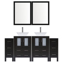 LessCare 72" Modern Bathroom Vanity Set with Mirror and Sink LV2-C16-72-B (Espresso)