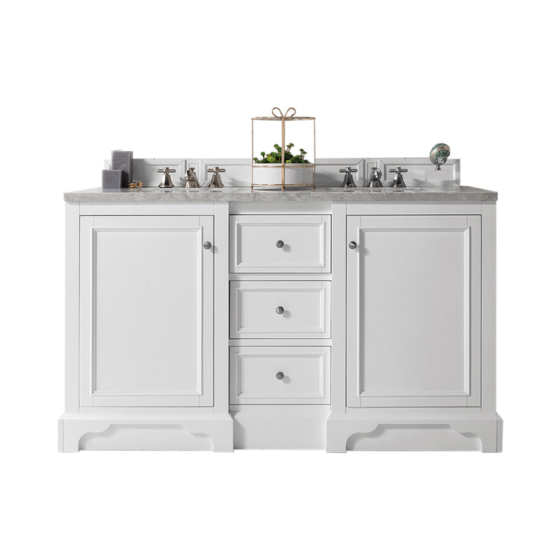 James Martin De Soto 60" Double Vanity Bright White 825-V60D-BW