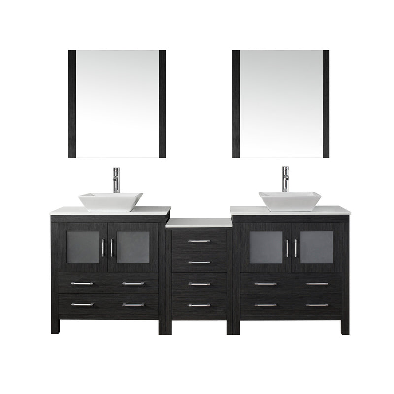 Virtu USA Dior 82" Double Bathroom Vanity