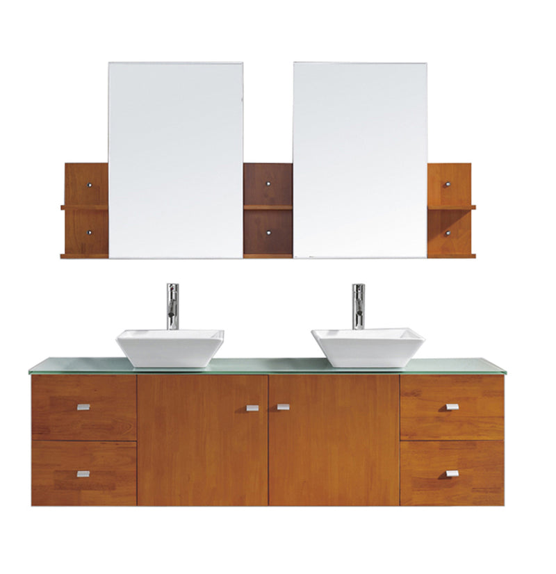 Virtu USA Clarissa 72" Double Bathroom Vanity