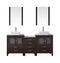 Virtu USA Dior 74" Double Bathroom Vanity