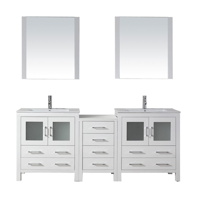 Virtu USA Dior 78" Double Bathroom Vanity