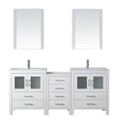 Virtu USA Dior 74" Double Bathroom Vanity