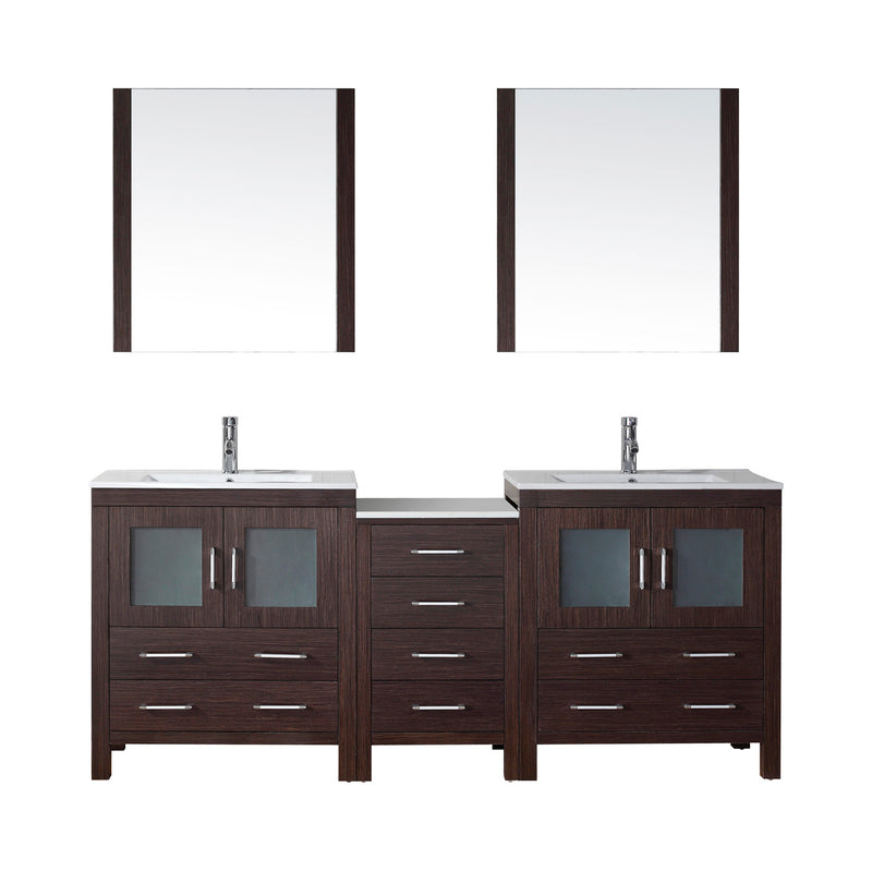 Virtu USA Dior 78" Double Bathroom Vanity