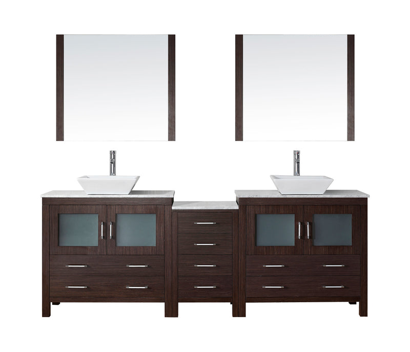 Virtu USA Dior 90" Double Bathroom Vanity