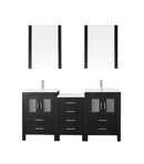 Virtu USA Dior 74" Double Bathroom Vanity