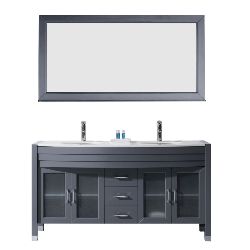 Virtu USA Ava 63" Double Bathroom Vanity