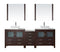 Virtu USA Dior 90" Double Bathroom Vanity