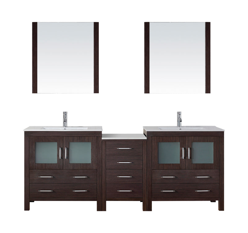 Virtu USA Dior 82" Double Bathroom Vanity