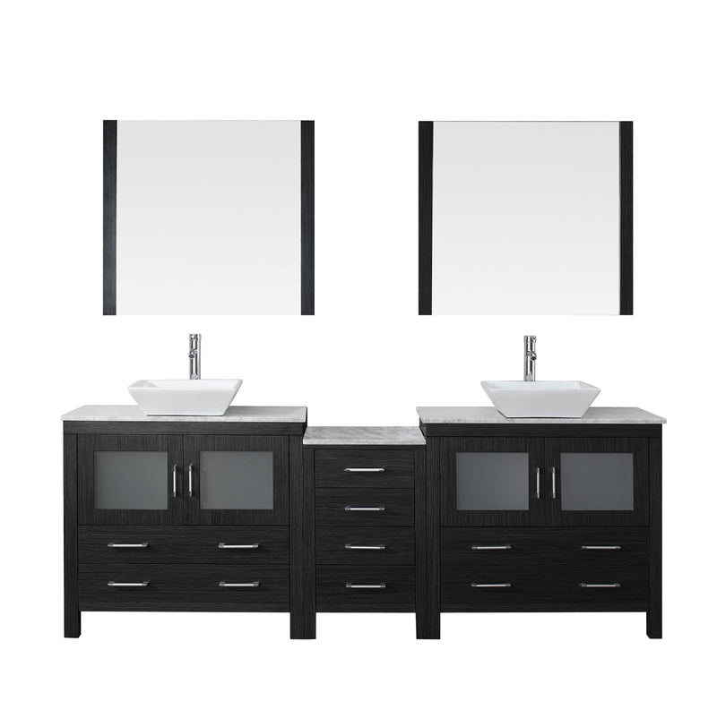 Virtu USA Dior 90" Double Bathroom Vanity