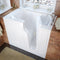 MediTub Walk-In 26" x 46" Right Drain White Air Jetted Walk-In Bathtub
