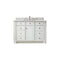 James Martin Bristol 48" Single Vanity Bright White with 3 cm Ethereal Noctis Quartz Top 157-V48-BW-3ENC