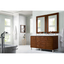 James Martin Metropolitan 60" Double Vanity American Walnut with 3 cm Ethereal Noctis Quartz Top 850-V60D-AWT-3ENC