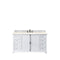 James Martin Providence 60" Single Vanity Cabinet Bright White with 3 cm Eternal Marfil Quartz Top 238-105-V60S-BW-3EMR