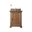 James Martin Providence 26" Single Vanity Cabinet Driftwood with 3 cm Cala Blue Quartz Top 238-105-V26-DRF-3CBL