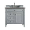 James Martin Brittany 36" Urban Gray Single Vanity with 3 cm Grey Expo Quartz Top 650-V36-UGR-3GEX