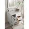 James Martin Palisades 36" Single Vanity Bright White with 3 cm Arctic Fall Solid Surface Top 527-V36-BW-3AF