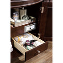 James Martin Brittany 46" Single Vanity Burnished Mahogany with 3 cm Carrara Marble Top 650-V46R-BNM-CAR