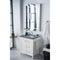 James Martin Copper Cove Encore 30" Single Vanity Bright White with 3 cm Grey Expo Quartz Top 301-V30-BW-3GEX