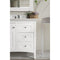 James Martin Palisades 36" Single Vanity Bright White with 3 cm Arctic Fall Solid Surface Top 527-V36-BW-3AF